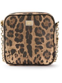 сумка на плечо с леопардовым принтом Dolce &amp; Gabbana