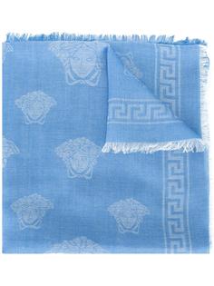 frayed Medusa pattern stole Versace