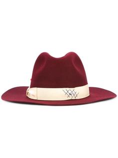 strap detail fedora hat Borsalino