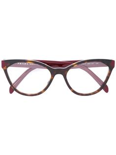 очки с оправой "кошачий глаз" Prada Eyewear