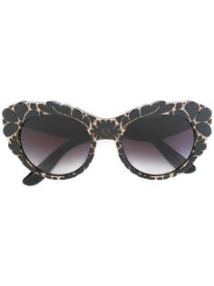 солнцезащитные очки с цветочным узором Dolce &amp; Gabbana