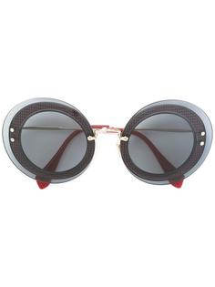 солнцезащитные очки с круглой оправой Miu Miu Eyewear