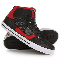 Кеды кроссовки высокие DC Spartan High Wc Black/Red