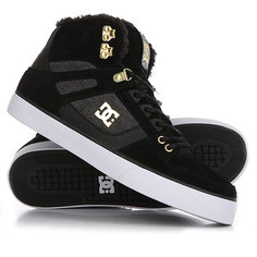 Кеды кроссовки утепленные DC Spartan High Wc Black/Gold