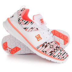 Кроссовки женские DC Heathrow Le White/Orange
