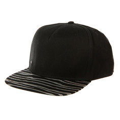 Бейсболка с прямым козырьком K1X Zebra Snapback Cap Black