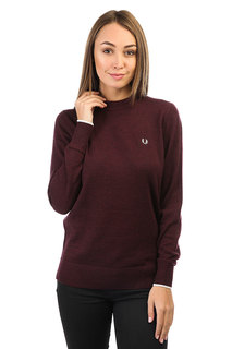 Джемпер женский Fred Perry Crew Neck Sweater Burgu