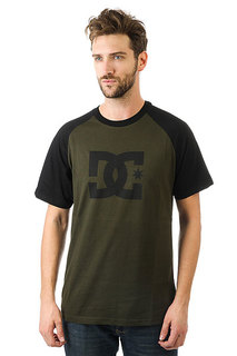 Футболка DC Star Raglan Dark Olive/Black