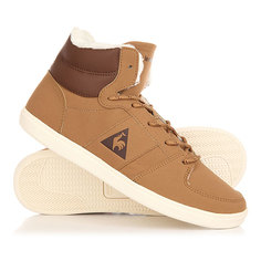 Кеды кроссовки утепленные женские Le Coq Sportif Rebond Mid Gs Winter Tan/Mustang/Marshma