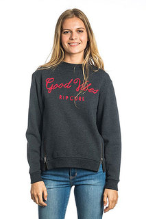 Толстовка классическая женская Rip Curl Good Vibes Fleece Black Marle