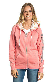 Толстовка классическая женская Rip Curl Active Logo Fleece Shell Pink