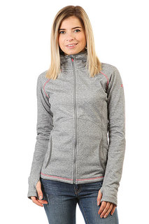 Толстовка сноубордическая женская Roxy Harmony Lurex Mid Heather Grey