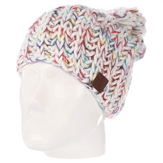 Шапка с помпоном женская Roxy Nola Beanie Bright White