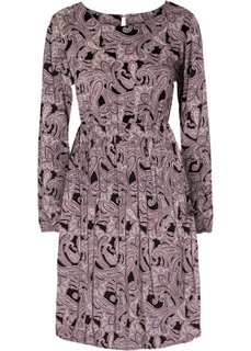 Платье со сборками в талии (бордово-коричневый) Bonprix