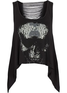 Топ (белый с рисунком) Bonprix