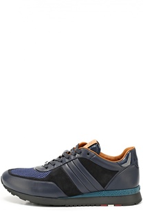 Кожаные кроссовки с замшевой отделкой Bally