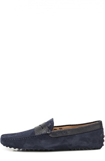 Замшевые мокасины с перемычкой Tod’s