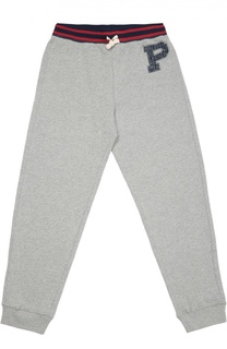 Хлопковые джоггеры с контрастным поясом Polo Ralph Lauren