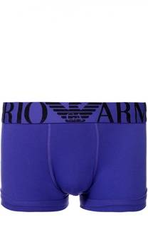 Хлопковые боксеры с широкой резинкой Emporio Armani