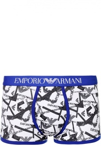Хлопковые боксеры с широкой резинкой Emporio Armani