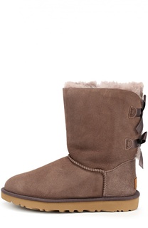 Замшевые полусапоги с бантом UGG Australia