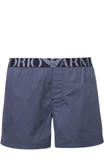 Хлопковые боксеры свободного кроя Emporio Armani