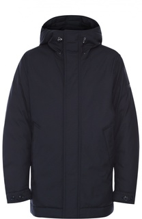 Удлиненный пуховик на молнии с капюшоном Woolrich