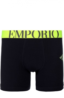 Хлопковые боксеры с широкой резинкой Emporio Armani