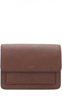 Сумка Mini Flap из сафьяновой кожи DKNY