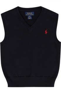 Хлопковый жилет с V-образным вырезом Polo Ralph Lauren