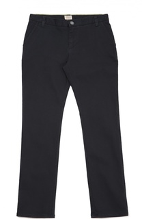 Хлопковые брюки прямого кроя Giorgio Armani