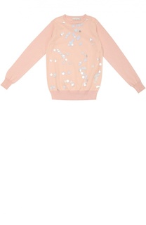 Пуловер джерси  с аппликациями в виде звезд Stella McCartney