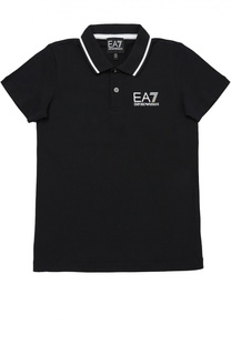 Хлопковое поло с короткими рукавами Ea 7