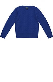 Кашемировый джемпер фактурной вязки Polo Ralph Lauren