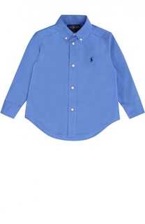 Хлопковая рубашка с воротником button down Polo Ralph Lauren