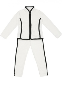 Спортивный костюм с контрастной окантовкой Moncler Enfant