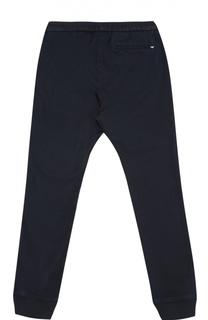 Хлопковые брюки с манжетами Giorgio Armani