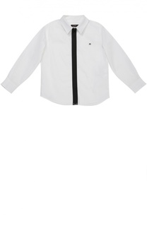 Хлопковая рубашка с контрастной молнией Jean Paul Gaultier