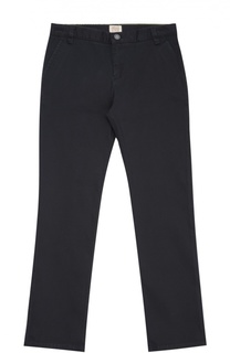 Хлопковые брюки прямого кроя Giorgio Armani