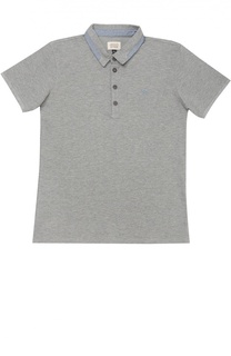 Хлопковое поло с короткими рукавами Giorgio Armani