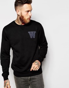 Свитшот с логотипом АА Wood Wood - Черный