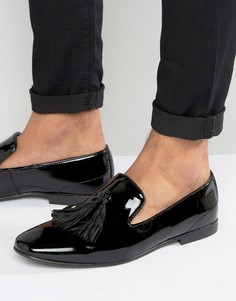 Лакированные кожаные лоферы с кисточками KG By Kurt Geiger - Черный