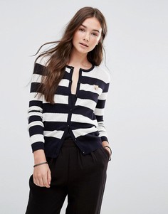 Кардиган в полоску на пуговицах Maison Scotch - Серый