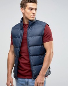 Стеганый нейлоновый терможилет Jack Wills - Темно-синий