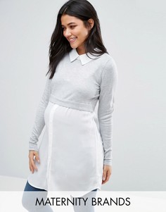 Топ для беременных Mamalicious - Серый Mama.Licious