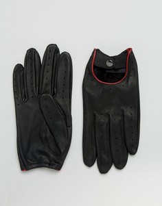 Черные перчатки для вождения Barneys - Коричневый Barneys Originals