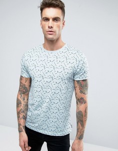 Футболка с принтом Bellfield - Синий