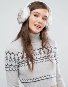 Наушники из искусственного меха Jack Wills - Белый
