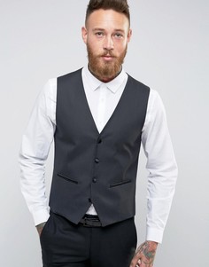 Жилет узкого кроя под смокинг Selected Homme - Черный