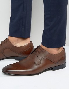 Блестящие кожаные туфли Ted Baker Pelton - Коричневый